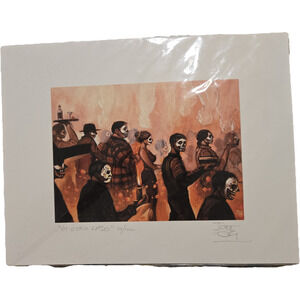 Joree Al Otro Lado Signed Numbered Art Print Day of the Dead Sugar Skull